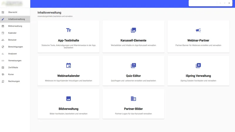 Lernportal — Fortbildungsplattform für medizinisches Fachpersonal — Screenshot 3