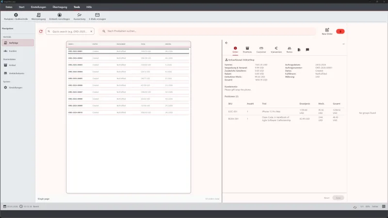 Magic-Line — Multichannel-Warenwirtschaft für den Versandhandel — Screenshot 2