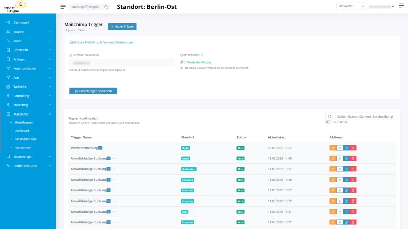 Smartlingua — Verwaltungssoftware für Sprachschulen — Screenshot 11